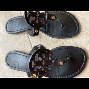 Black Tory Burch Miller Sandals